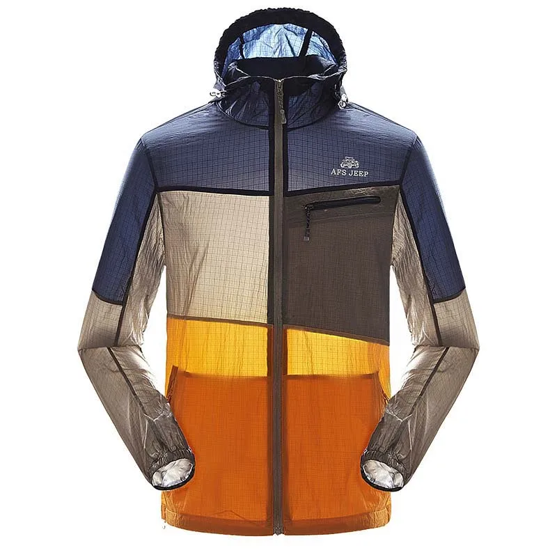 

Afs Jeep Brand Summer Sunscreen Jacket Couples Clothing Hooded Men And Women Casual Jacket Thin Windbreak Skin Protection Coats