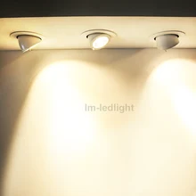 Вращение светодиодные светильники спот 30 Вт bridgelux удара светодиодная лампа светодиодная одежда лампы lamparas де TECHO 12 шт