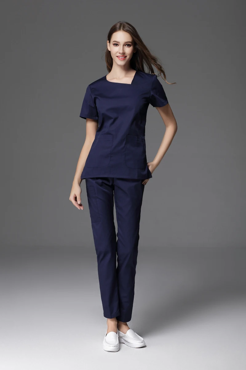

New Arrival Medical Women's Scrub Tops and Pant Sets Beauty Salon Workwear Clothes Hospital Dental Clinic Gowns Nurse Uniform