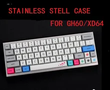 stainless steel bent case for xd60 xd64 gh60 60% custom Mechanical keyboard acrylic panels