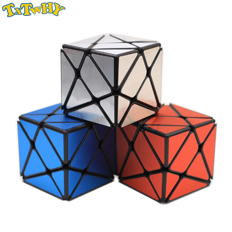 

TXTWHY Yj Strange-shape Mirror Cube Puzzle Novelty Sliver/Blue/Red Speed Mirror Block Magic Cube Educational Toys Gift Adult