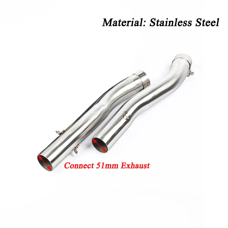 

For Kawasaki z1000 2003-2006 Motorcycle Exhaust Link Mid Pipe Silp On Stainless Steel Motobike Modified Connector Middle Pipe
