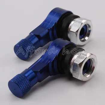 

Aluminum Blue Motorcycle Wheel Tire Valves Stem Air Tyre Cap 10mm 90 Degrees for KTM 690 990 DUKE RC8 1190/R DUKE 200 G Y