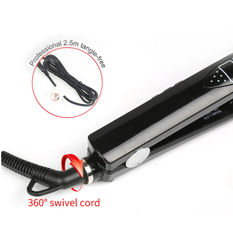 450F плавающий выпрямитель для волос 1 дюймов Титан сплава flat iron MCH быстрый нагрев выпрямители Профессиональный Термальность