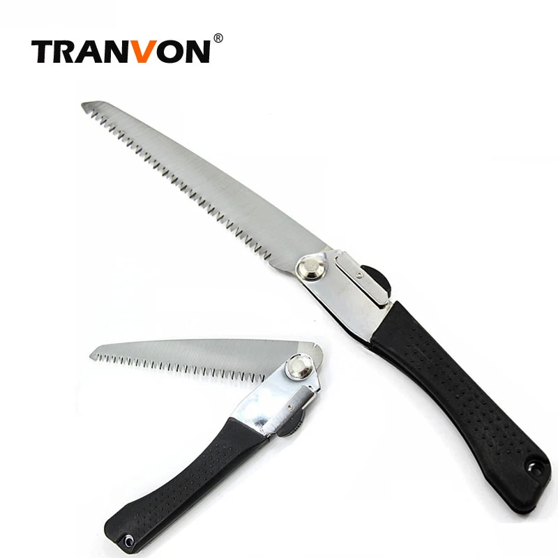 

TRANVON Folding Hand Saw Hacksaw Garden Tools for Woodworking Foldable Hand Saw Trimming Mannal Pruning Tools