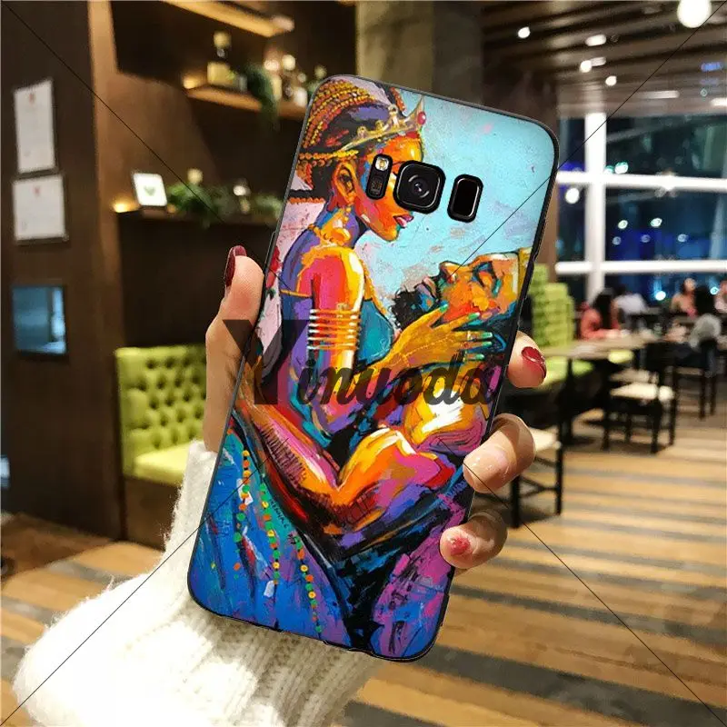 Colorful art african girl