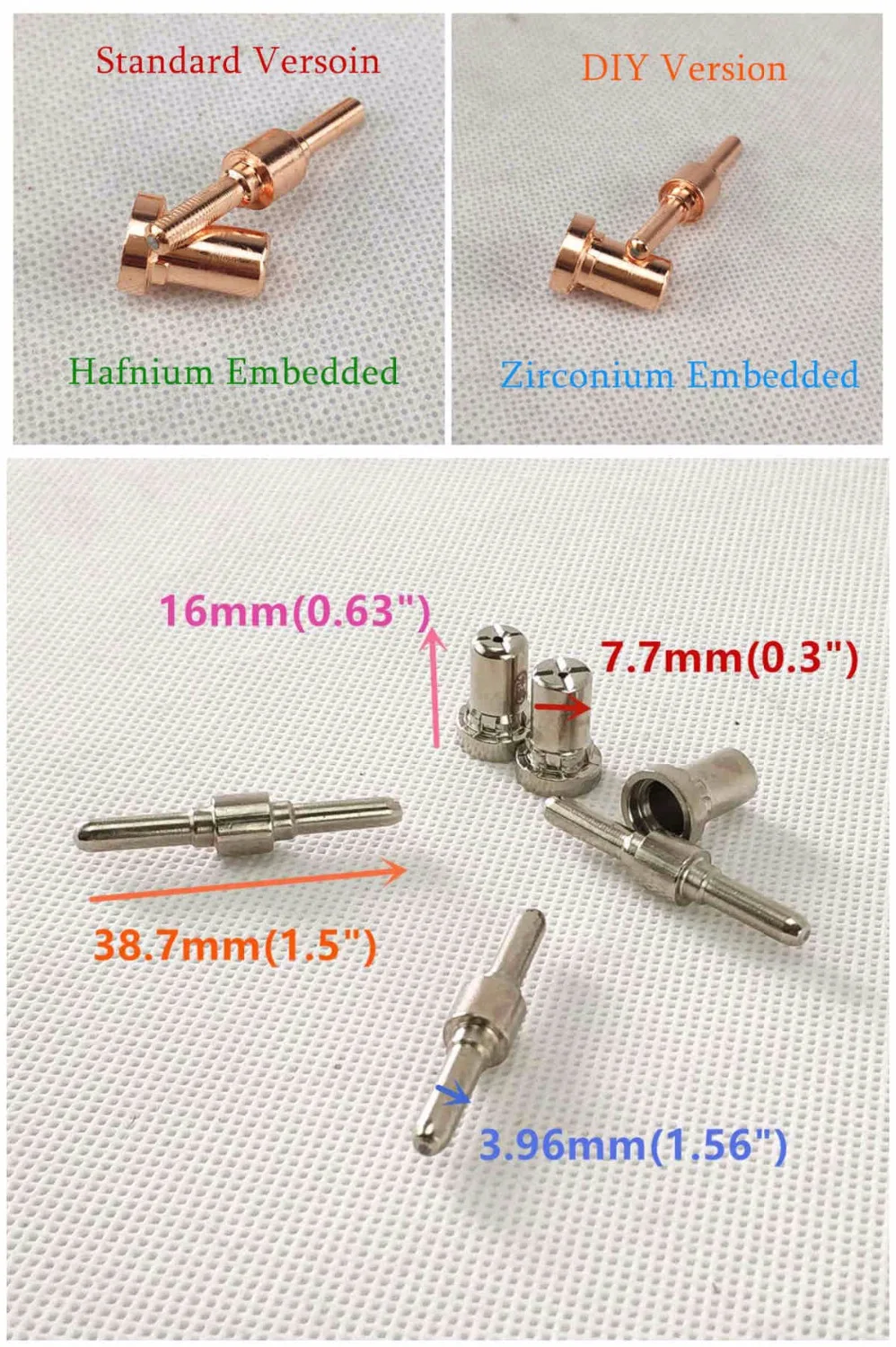 40pcs Plasma Cutting Torch Consumable Cutting Extended Long 40A PT31 Plasma Torch Shield Cup Swirl Baffle Tip Electrode Nozzle 40pcs Plasma Cutting Torch Consumable Cutting Extended Long 40A PT31 Plasma Torch Shield Cup Swirl Baffle Tip Electrode Nozzle