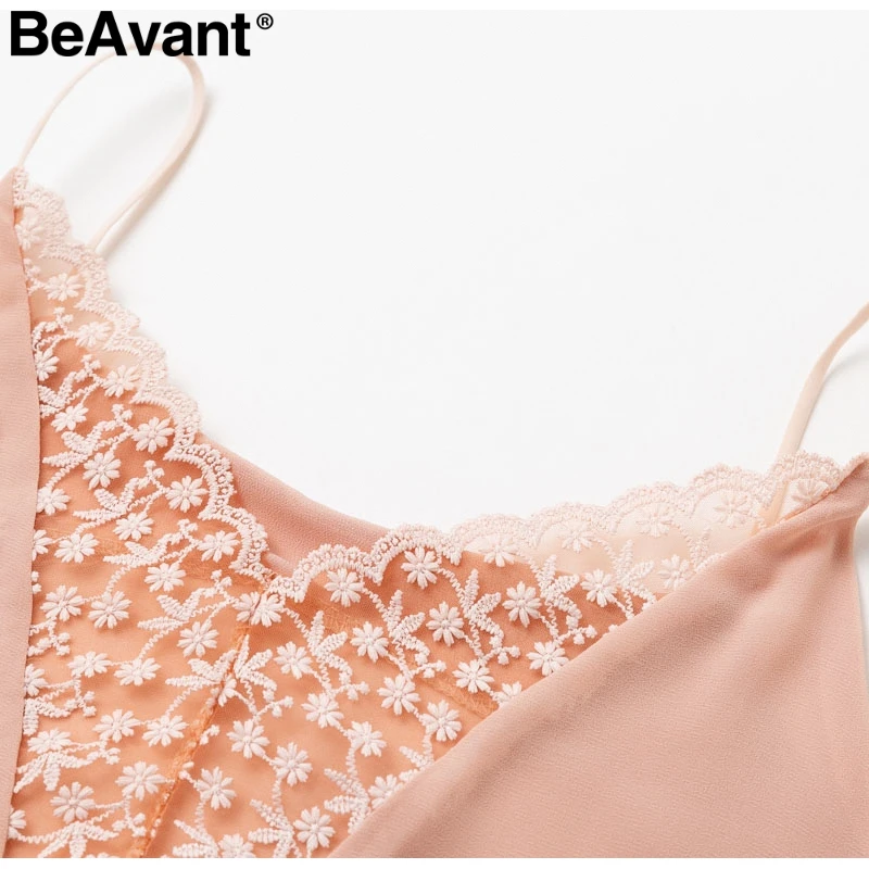 BeAvant сексуальные кружевные женские топики с вышивкой, белый топ с v-образным вырезом, женские шифоновые топы, черные свободные летние женские топы, топики