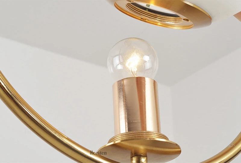 Nordic Simple Circled Glass Ball Pendant Lights LED E27 Loft Modern Hanging Lamp for Parlor Dining Room Bedroom Bar Restaurant (14)