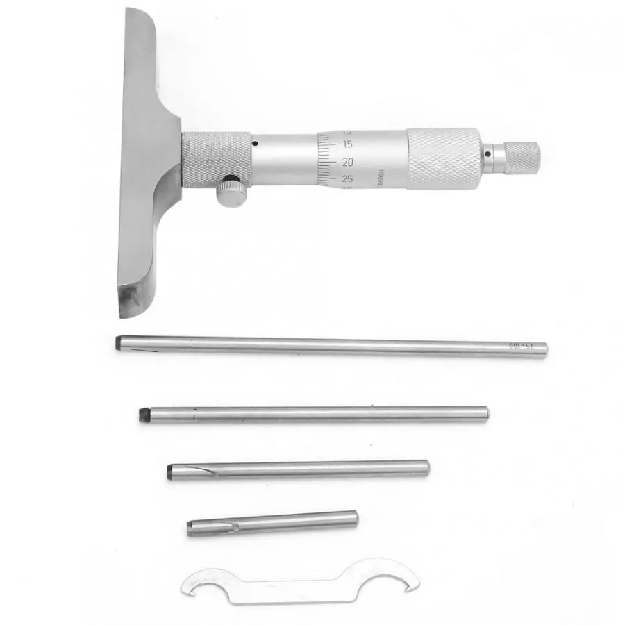 

Gauge Body Connecting Rods Wrench High Accuracy Round Head Depth Micrometer Gauge Gage Measuring Tool Connecting Rods