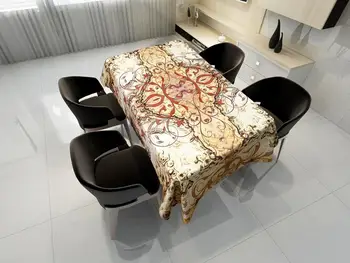 

Marble Pattern Waterproof Oil-proof tablecloth Long Table Table Cover