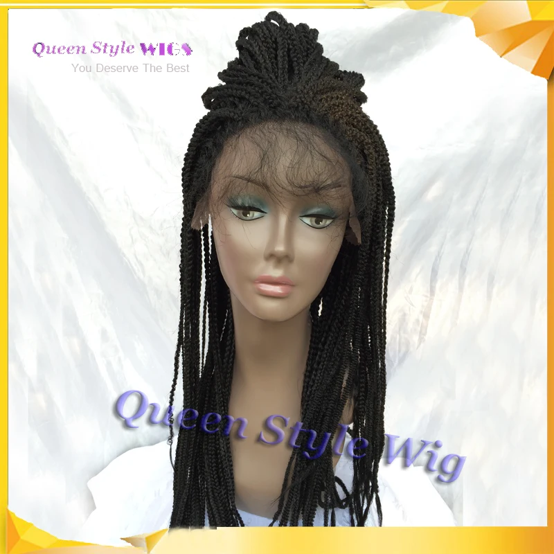 New Fashion Braid Hairstyle Lace Front Wig Synthetic Full