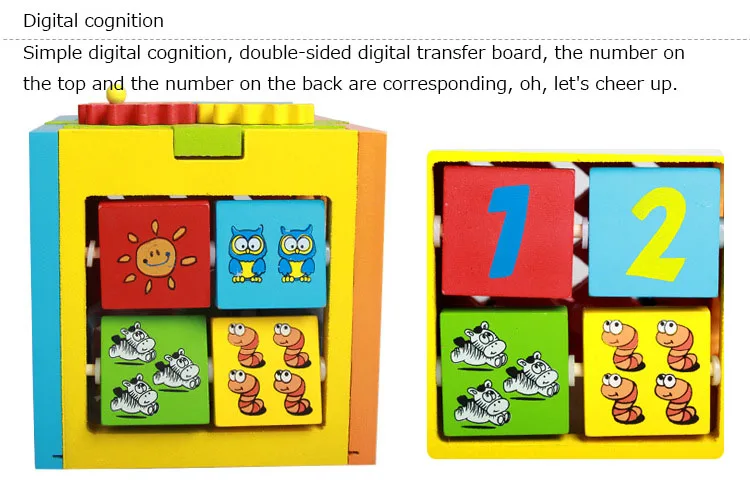 Детский деревянный интеллектуальная Коробка Форма в паре с детьми раннего детства Образование Развивающие игрушки
