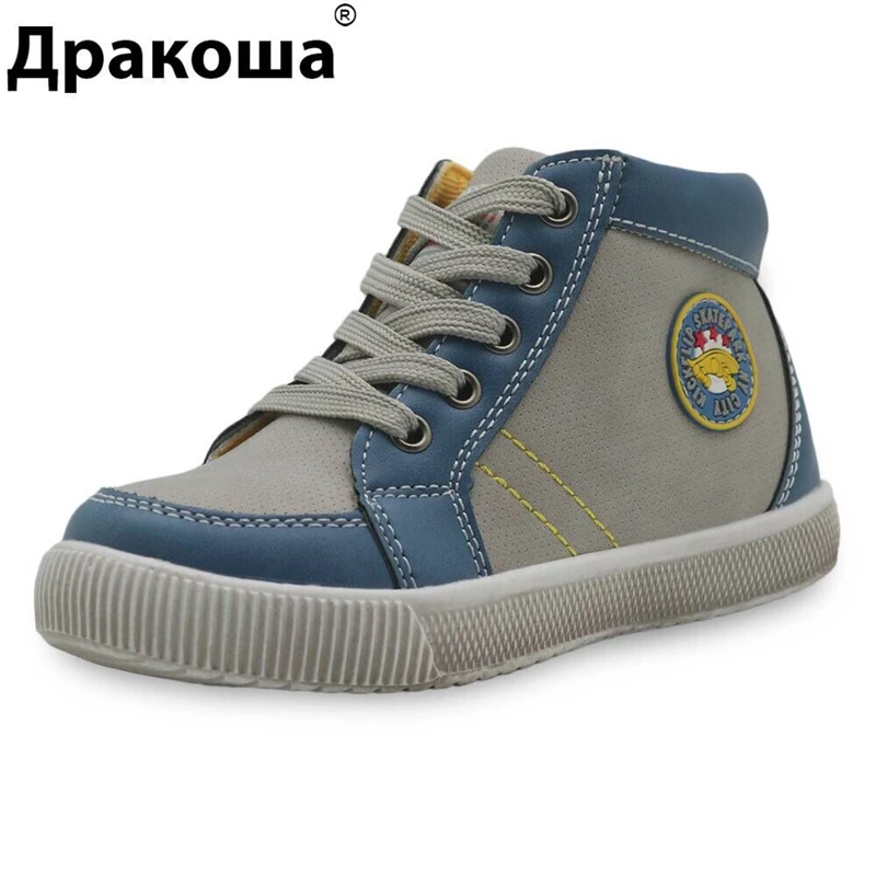 

2018 Autumn boys shoes zipper Genuine leather kids shoes for boy Casual shoes Running shoes for boys Breathable