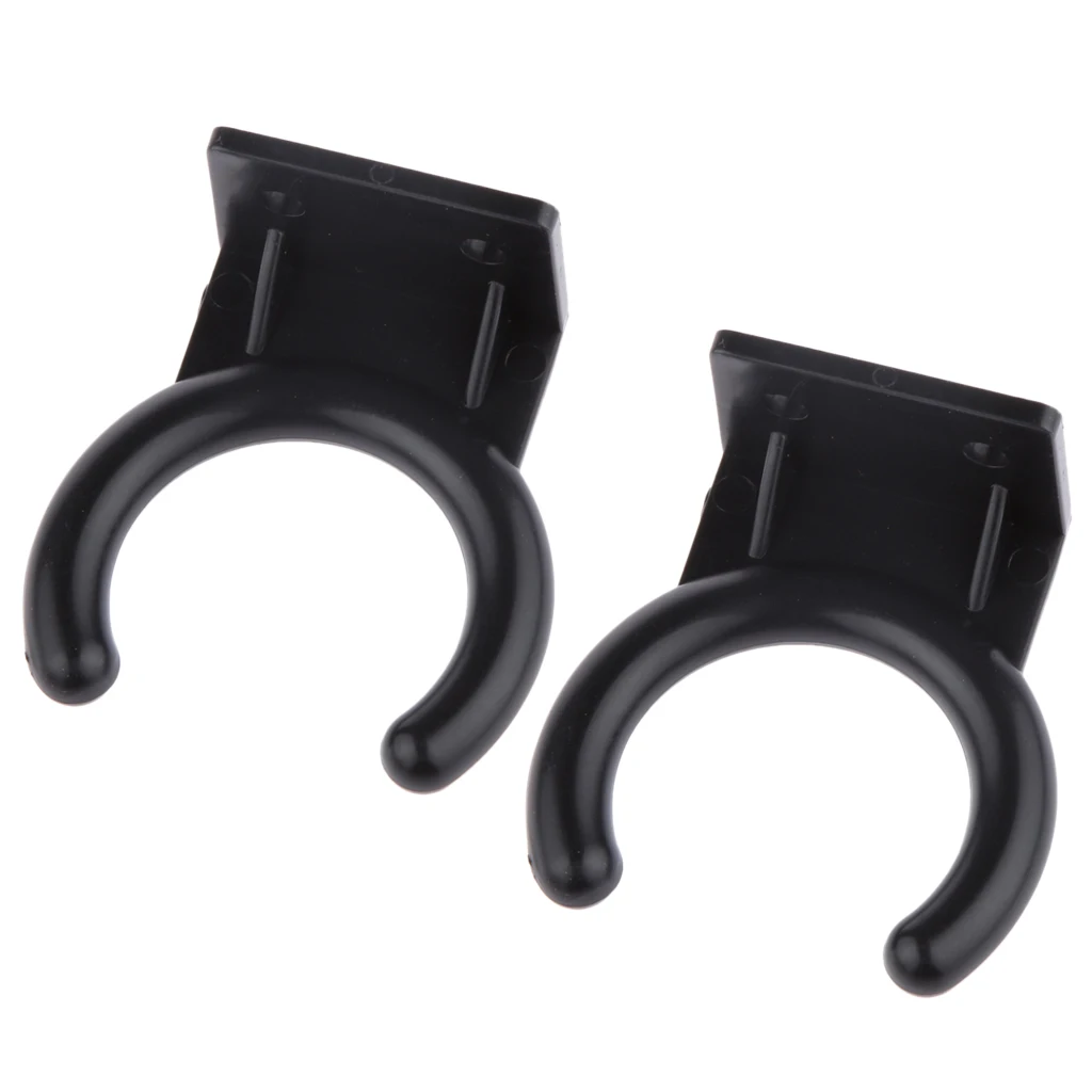 2Pcs C-Shaped Universal Wireless Microphone Clip Stand Clamp Holder Mount with Flexible Soft Plastic Construction 
