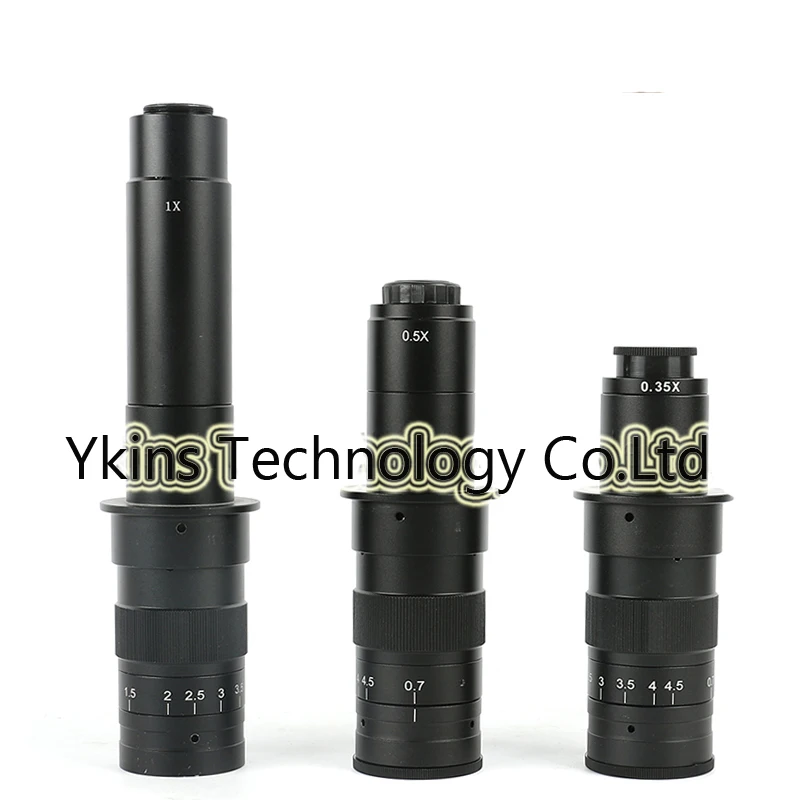 

10X-180X 300X Zoom C-mounting Lens 0.7X to 4.5X Magnification 25mm for CCD CMOS Industrial Video Microscope Cameras
