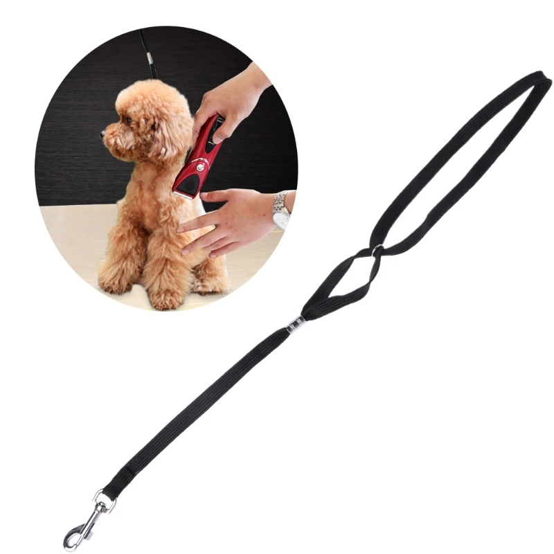 

Dog Pet Animal Noose Loop Lock Clip Rope Pet Grooming Table Arm Bath 52cm Easily adjust Nylon Rope