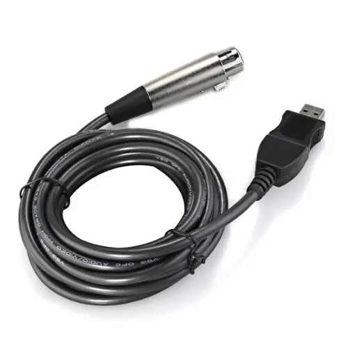 

PLA-USB Male to 3 Pin XLR Female Microphone MIC Studio Audio Link Cable