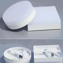 6 Вт 12 Вт 18 Вт 24 Вт светодиодный круглый/квадратный панельный светильник поверхностного монтажа светодиодная лампа для потолка вниз AC85-265V+ Драйвер