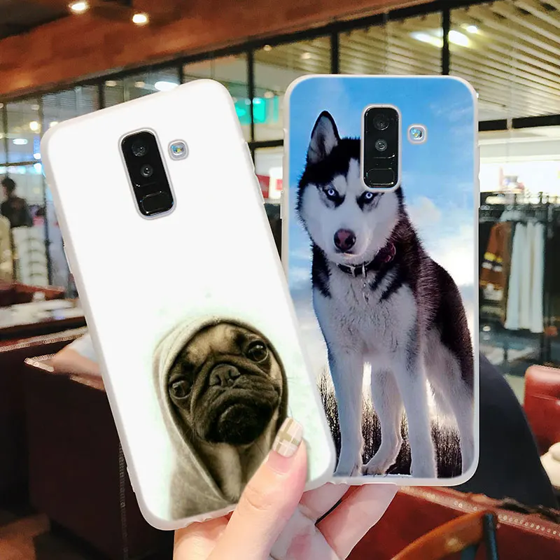 Силиконовый чехол для телефона с милой собакой Wacky Husky Samsung Galaxy A8S A6S A9 A8 Star A7 A6 A5 A3 Plus