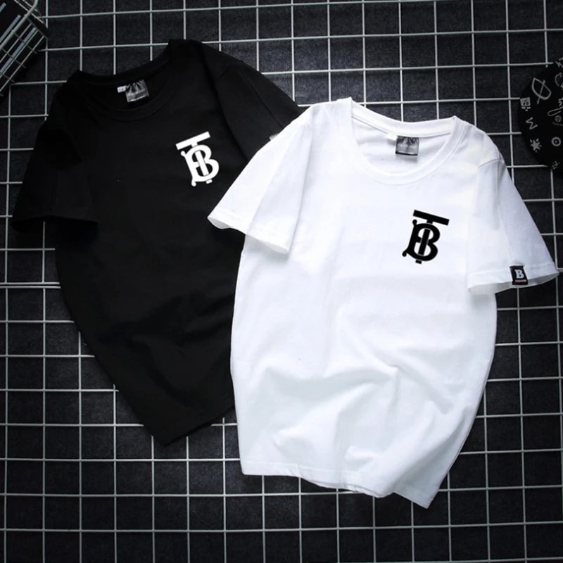 

WSFS T Shirt Women Summer Fashion Short Sleeves Tee Shirts Tops Harajuku TB print Tshirt Cotton Ulzzang T-shirt Women Plus Size