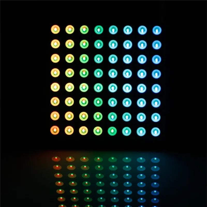 Sunfounder-driver para arduino, 8x8, cores completas, rgb, tela de matriz led