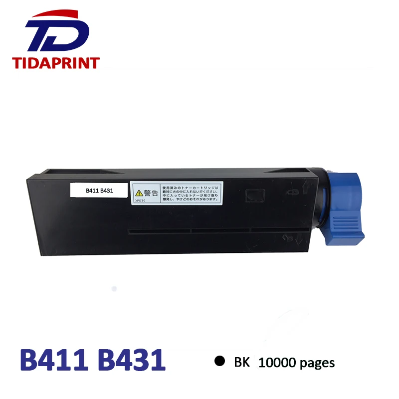TIDAPRINT переработанный тонер-картридж OkiData 44574901 44574902 44574903 для принтеров B411/B431 10000 выход страниц, черный