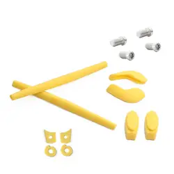 ToughAsNails резиновая комплект храм рука носки с ушками/ногу и носа зажим для носа и Screw-T6-4 шт Набор для-Oakley Juliet -желтый Наборы
