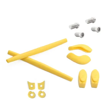 

ToughAsNails Rubber Kit Temple Arm Ear Socks/Leg & Nose Pad Nose Holder & Screw-T6-4 Pieces Set for-Oakley Juliet - Yellow Kits