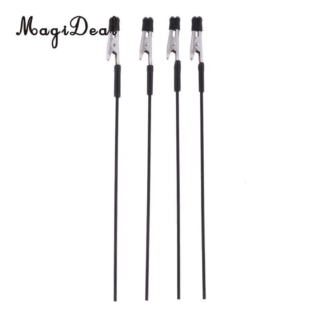 20x Alligator Clip Metal Color Painting Stick w/ Holder Base Stand for Gundam Modelers Hand Tool