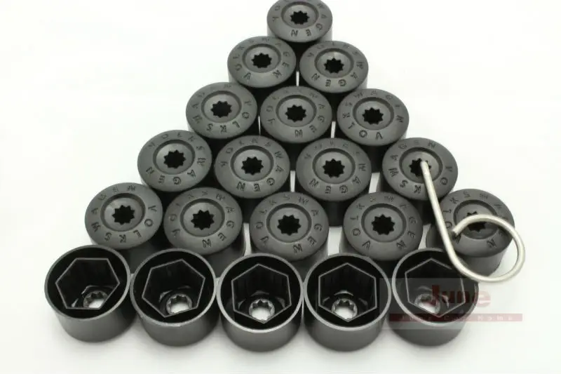 20pcs/lot VW Genuine 17mm Wheel Bolt Caps Wheel Lug Nut Cover Fits For