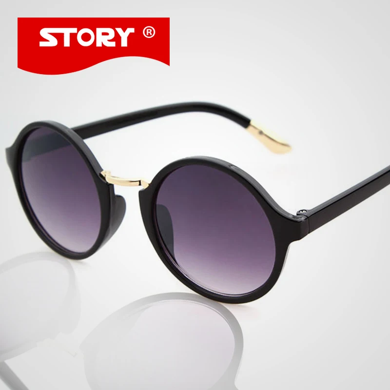 Story Cheap Unisex Round Sunglasses Hot UV400 Protection oculos de sol