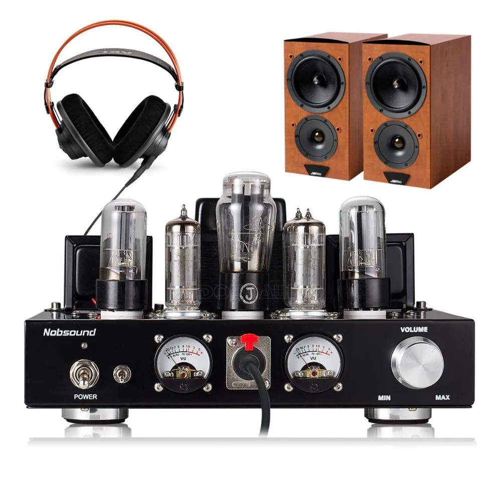 Douk audio 6P1 вакуумная трубка, усилитель мощности Hi-Fi стерео одноконечный класс а встроенный усилитель для наушников