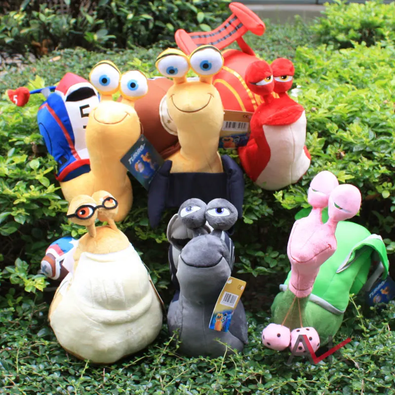 

Six Leading Characters Stuffed Plush Toy from Turbo Turbo+Chet+Whiplash+Burn+Skidmark+Smoove Move Toys for Kids boy and girl