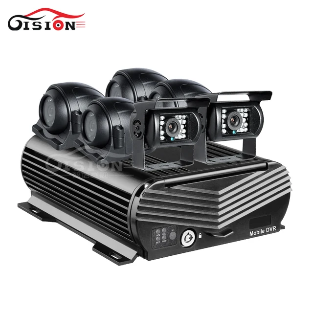 $US $400.98 Online 3g gps 8ch vehicle car mobile dvr kits 6pcs 2.0mp waterproof metal ir night vision camera re