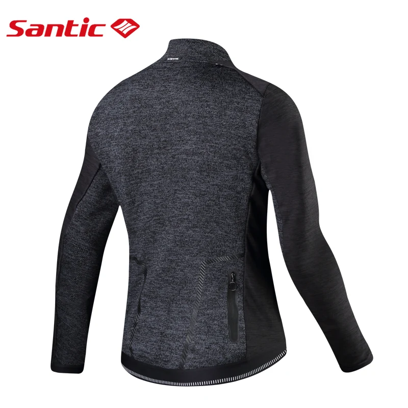 Santic, Новое поступление, зимние теплые куртки для велоспорта, с длинным рукавом, Джерси, ветрозащитный светильник, велосипедная одежда для мужчин M8C01094