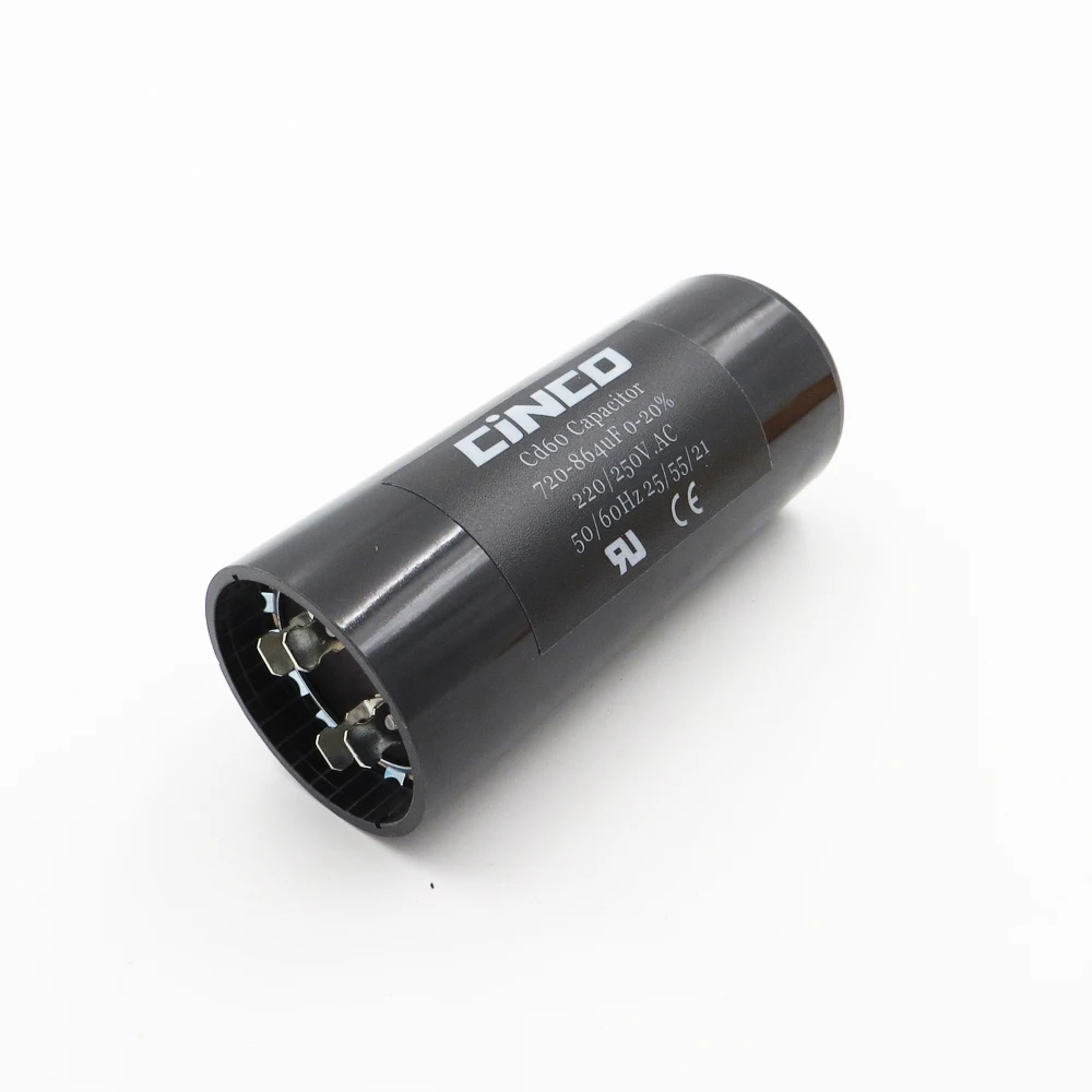 

CD60 Motor Start Capacitors RV Motor Starting 720-864MFD 220V 250V 275V 720-864 mf uf Compressor HVAC Electrolytic 220VAC 250VAC