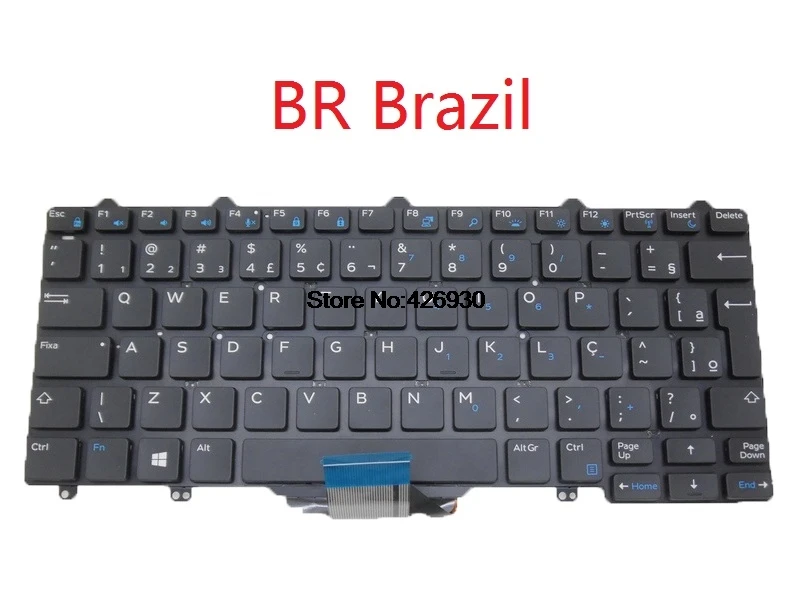 Ноутбук BG BR TI TR TW клавиатура для DELL 7350 E5250 E5270 E7250 E7270 E7450 E7470 болгарский Бразилия Таиланд турецкий китайский