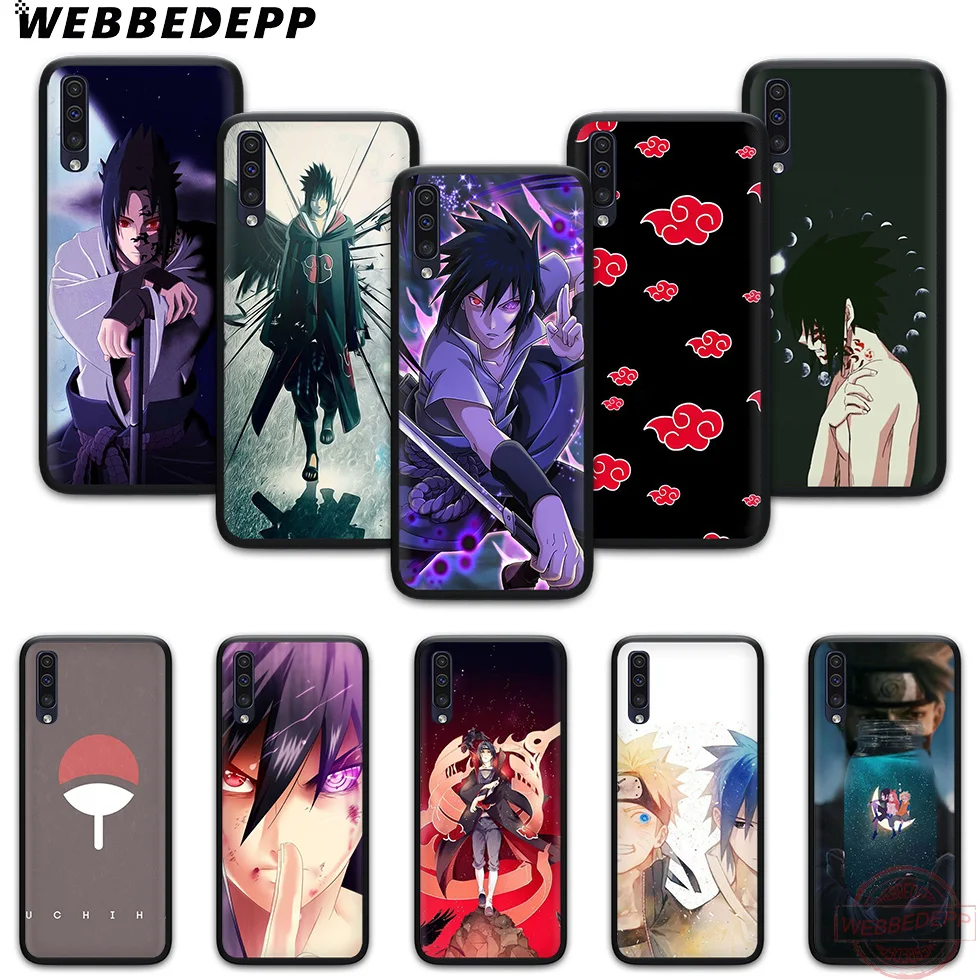 WEBBEDEPP аниме героя Наруто Учиха Саске Мягкий чехол для Samsung A3 детей 5 6 7 8 9 J6 A10 A20 A30 A40
