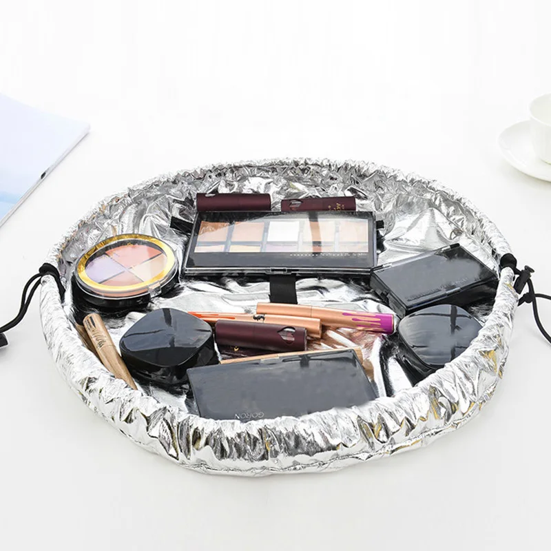 

QIAQU High Quality Portable Drawstring Lazy Cosmetic Bags Travel Fast Storage Organizer Necessary Beauty Bath Wash Make up Bag