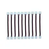 5pcs 10pcsp/lot 10mm 4pin DC connecteur de fil d'alimentation Jack bornes de câble femelle pas de soudure pour 3528 5630 5050 RGB LED bande lumineuse ► Photo 3/6