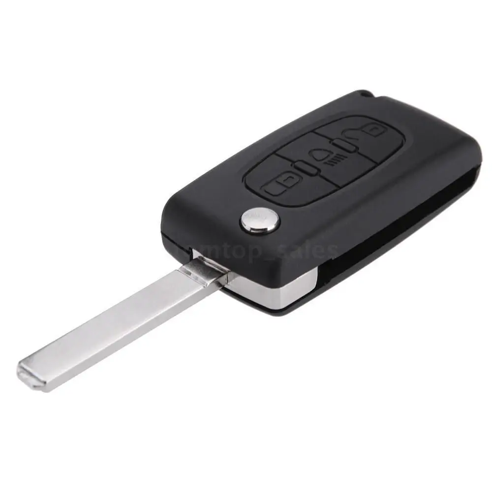 

3 Buttons Flip Remote Car Key Shell Case for CITROEN C2 C3 C4 C5 C6 C8 Quatre Light Symbol C-Triomphe C-Quatre XSARA PICASSO