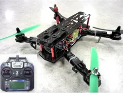 Мини QAV250 Quadcopter 1806 2280kv/2204 2300kv двигателя 12A Esc CC3D полета Управление пропеллер распределительный щит FS-i6 передатчик