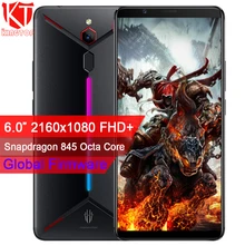 Мобильный телефон zte nubia Red Magic Mars, 6,0 дюймов, 6 ГБ ОЗУ, 64 Гб ПЗУ, Восьмиядерный процессор Snapdragon 845, фронтальная камера 16,0 Мп, задняя камера 8 Мп, игровой телефон