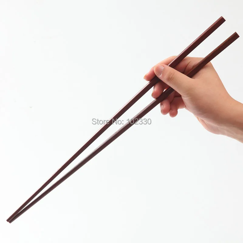 100 Pairs Wooden Long Chopsticks 42CM Fried Food Noodles Clamp Wooden