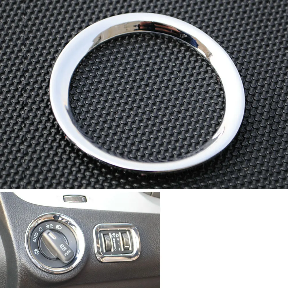 

BBQ@FUKA 3x Car ABS Dashboard Air Vent Light Switch Cover Trim Ring Frame Decoration Fit For Dodge Journey Fiat Freemont 2015