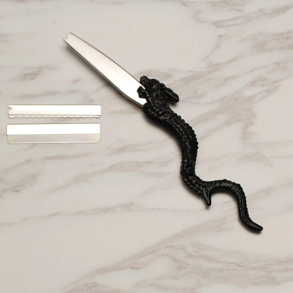 Stainless Steel Hairdressing Barber Razor Blade Thin Knife