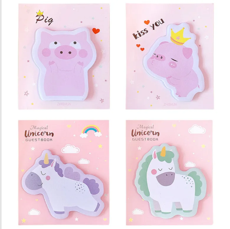 

memo pad,Cartoon Notes Creative Piggy Planner Memo Pad Post it Ins Label Kawaii Notepad Stationery Supplies