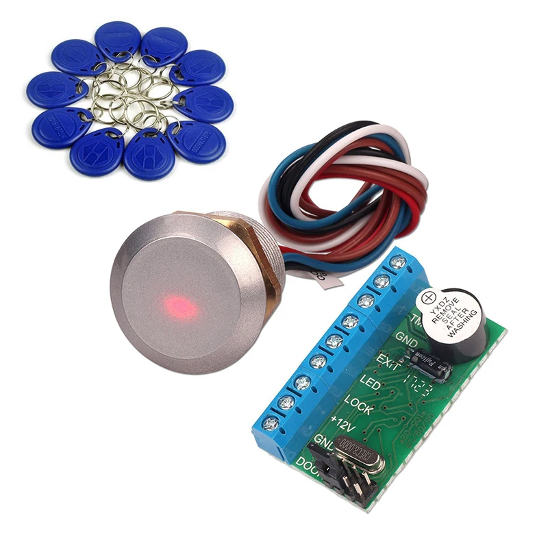 Micro access control RFID ID reader скрытый wiegand 26 водонепроницаемый с мини контроллером + 10pcs id