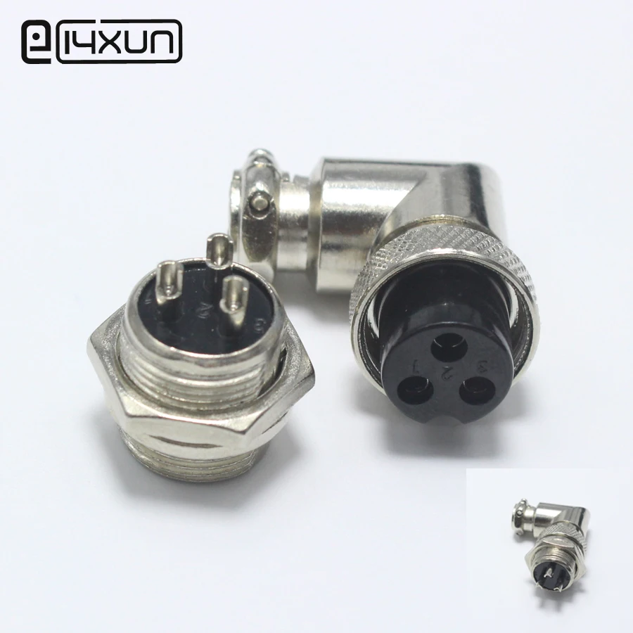 1set GX16 3 Pin Male & Female Diameter 16mm Wire Panel Connector GX16 ...